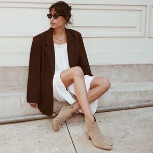 Copy FRYE Reed 5.5 Western Suede Booties